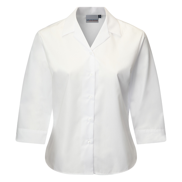 Banner Girls Twin Pack Gloucester Rever Neck White Blouse